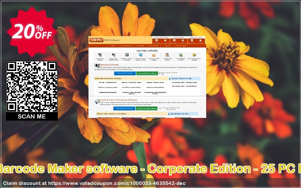 DRPU Barcode Maker software - Corporate Edition - 25 PC Plan Coupon Code Apr 2024, 20% OFF - VotedCoupon