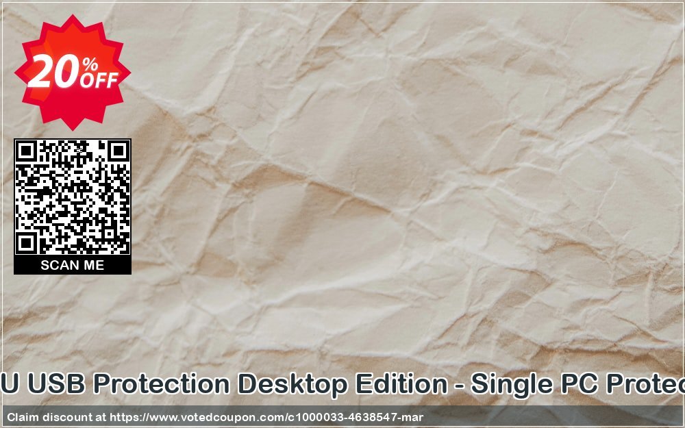 DRPU USB Protection Desktop Edition - Single PC Protection Coupon Code Apr 2024, 20% OFF - VotedCoupon