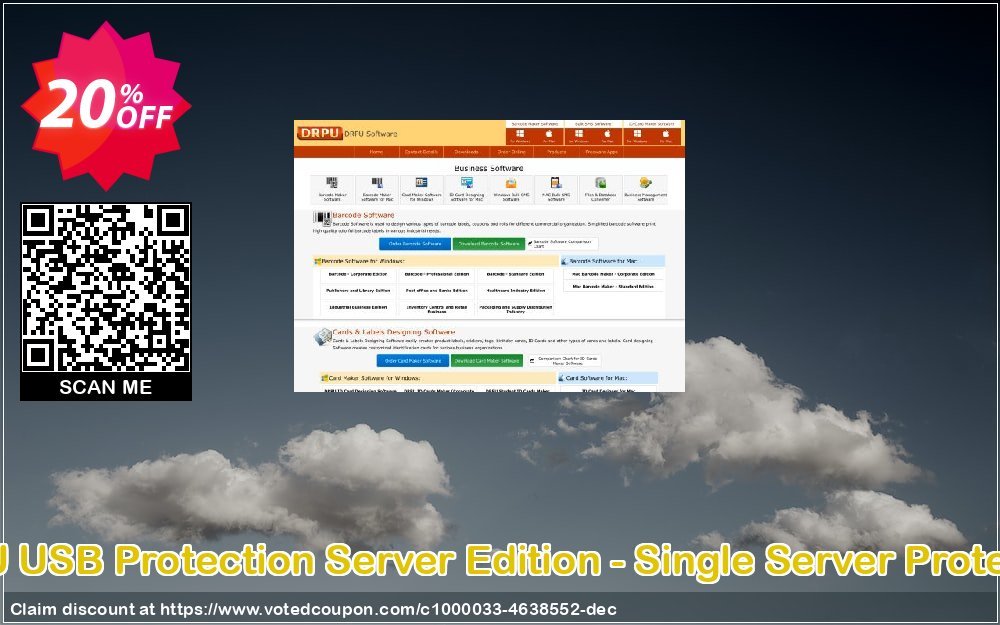 DRPU USB Protection Server Edition - Single Server Protection Coupon Code Apr 2024, 20% OFF - VotedCoupon