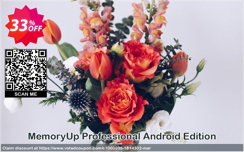 MemoryUp Professional Android Edition Coupon, discount MemoryUp Professional Android Edition hottest offer code 2024. Promotion: hottest offer code of MemoryUp Professional Android Edition 2024