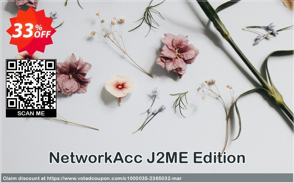 NetworkAcc J2ME Edition Coupon, discount 30% Discount. Promotion: awful sales code of NetworkAcc J2ME Edition 2024