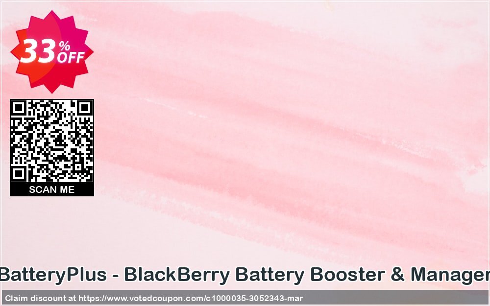 BatteryPlus - BlackBerry Battery Booster & Manager Coupon Code Apr 2024, 33% OFF - VotedCoupon