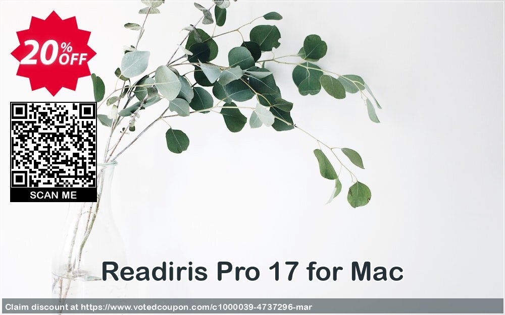 Readiris Pro 17 for MAC Coupon Code Apr 2024, 20% OFF - VotedCoupon