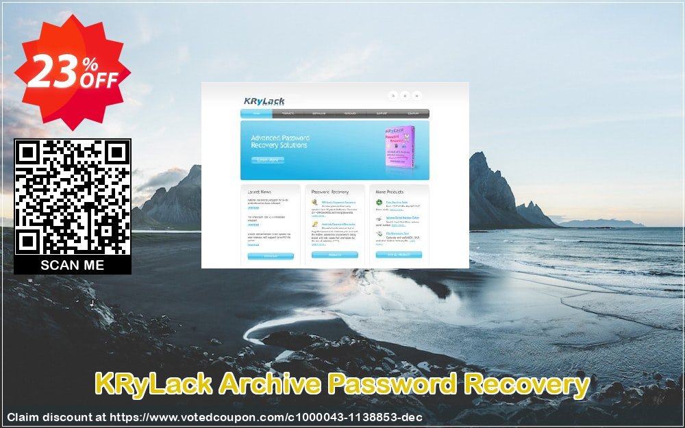 KRyLack Archive Password Recovery Coupon, discount KRyLack Archive Password Recovery marvelous promo code 2023. Promotion: marvelous promo code of KRyLack Archive Password Recovery 2023