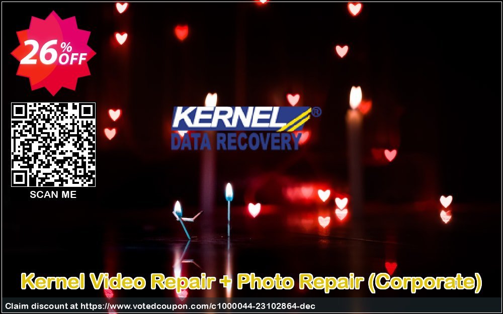 Get 26% OFF Kernel Video Repair, Corporate Coupon