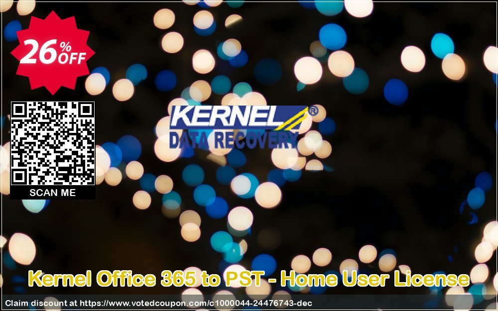 Kernel Office 365 to PST - Home User Plan Coupon, discount Kernel Office 365 to PST - Home User License Amazing promotions code 2024. Promotion: Amazing promotions code of Kernel Office 365 to PST - Home User License 2024