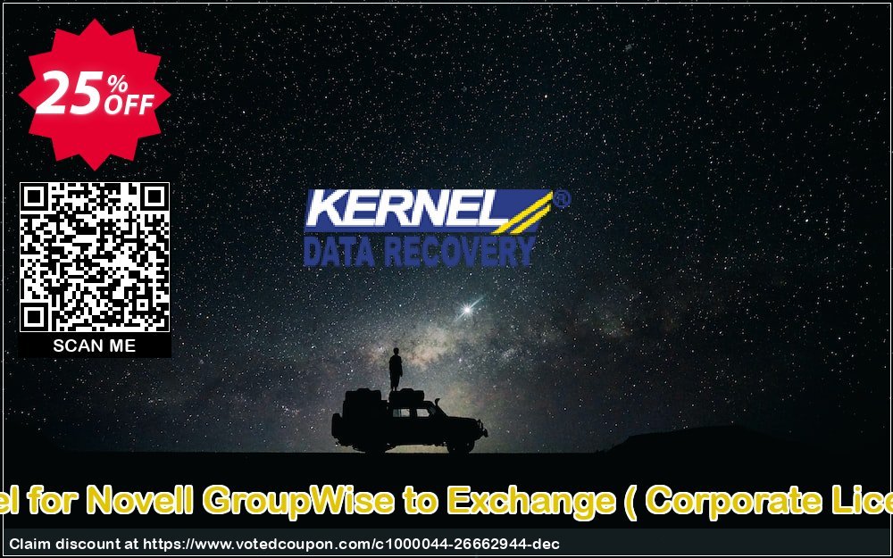 Kernel for Novell GroupWise to Exchange,  Corporate Plan   Coupon Code Apr 2024, 25% OFF - VotedCoupon