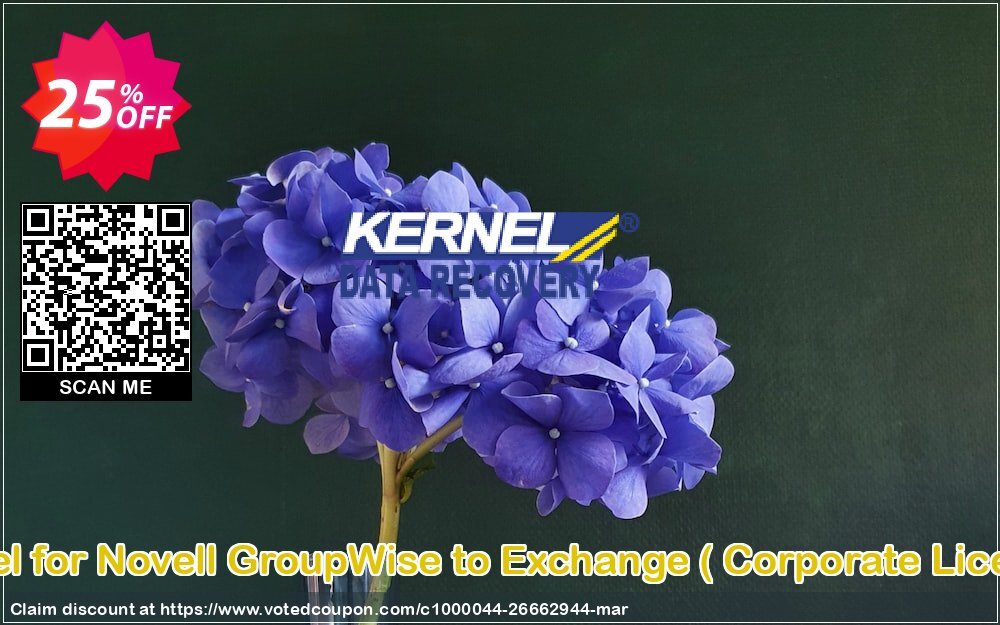 Kernel for Novell GroupWise to Exchange,  Corporate Plan   Coupon Code Apr 2024, 25% OFF - VotedCoupon