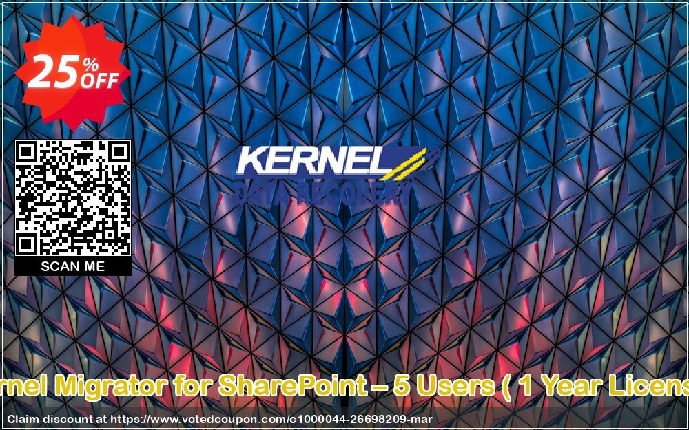 Kernel Migrator for SharePoint – 5 Users,  Yearly Plan   Coupon, discount Kernel Migrator for SharePoint – 5 Users ( 1 Year License ) Staggering deals code 2024. Promotion: Staggering deals code of Kernel Migrator for SharePoint – 5 Users ( 1 Year License ) 2024