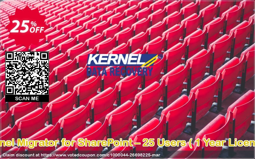 Kernel Migrator for SharePoint – 25 Users,  Yearly Plan   Coupon, discount Kernel Migrator for SharePoint – 25 Users ( 1 Year License ) Hottest discount code 2024. Promotion: Hottest discount code of Kernel Migrator for SharePoint – 25 Users ( 1 Year License ) 2024