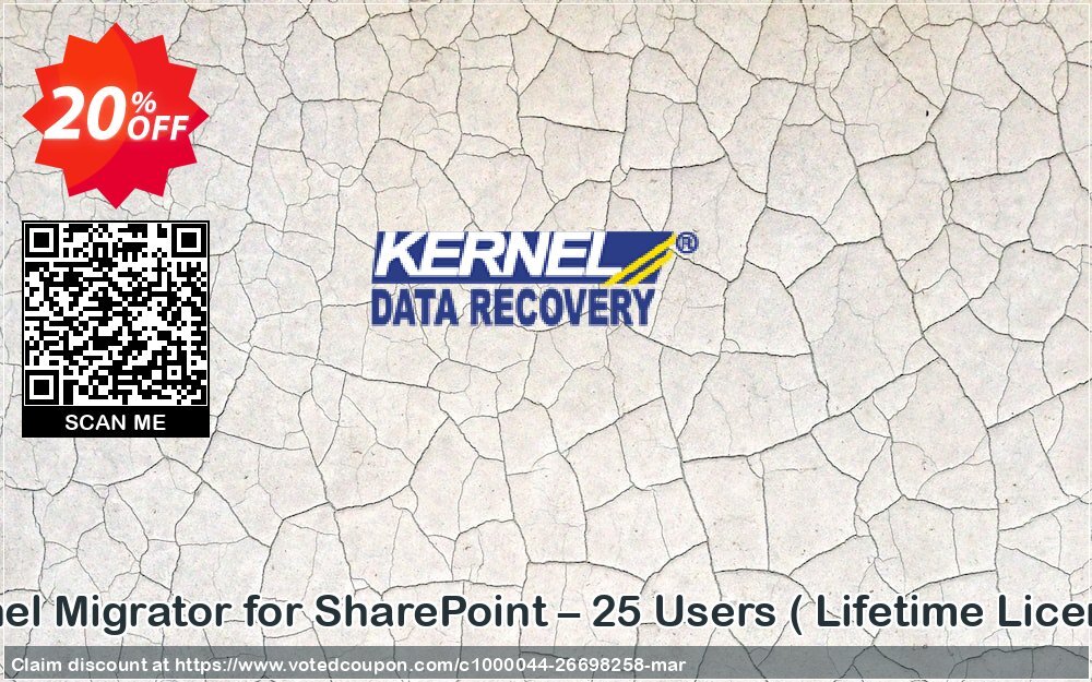 Kernel Migrator for SharePoint – 25 Users,  Lifetime Plan   Coupon Code Apr 2024, 20% OFF - VotedCoupon