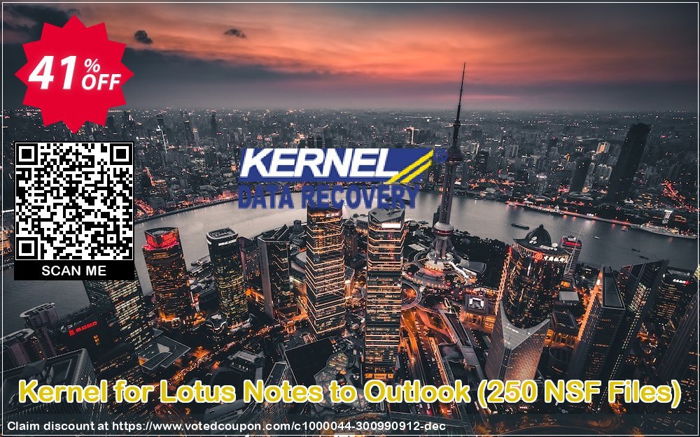 Kernel for Lotus Notes to Outlook, 250 NSF Files  Coupon Code Apr 2024, 41% OFF - VotedCoupon