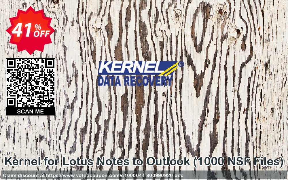 Get 49% OFF Kernel for Lotus Notes to Outlook, 1000 NSF Files Coupon