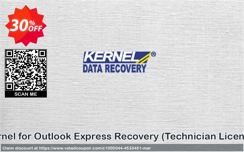 Kernel for Outlook Express Recovery, Technician Plan  Coupon, discount Kernel Recovery for Outlook Express - Technician License super deals code 2024. Promotion: super deals code of Kernel Recovery for Outlook Express - Technician License 2024