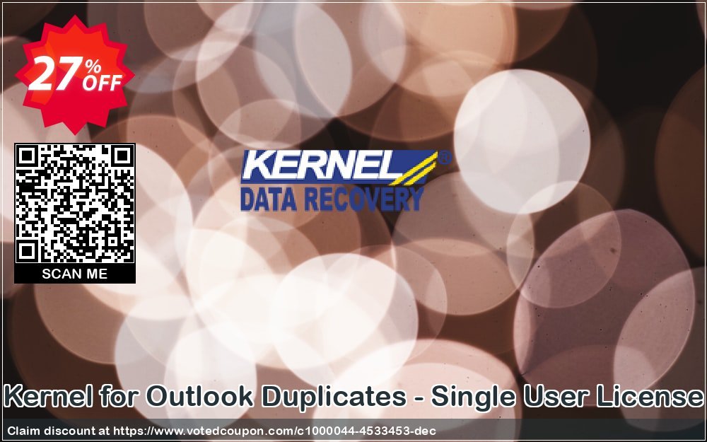 Kernel for Outlook Duplicates - Single User Plan Coupon, discount Kernel for Outlook Duplicates - Single User License big discount code 2023. Promotion: big discount code of Kernel for Outlook Duplicates - Single User License 2023