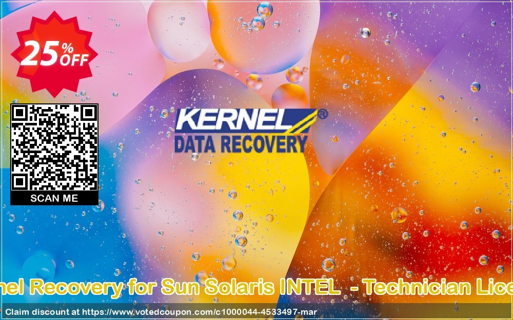 Kernel Recovery for Sun Solaris INTEL  - Technician Plan Coupon, discount Kernel Recovery for Sun Solaris INTEL  - Technician License super discounts code 2024. Promotion: super discounts code of Kernel Recovery for Sun Solaris INTEL  - Technician License 2024