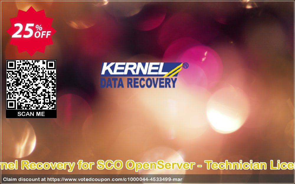 Kernel Recovery for SCO OpenServer - Technician Plan Coupon, discount Kernel Recovery for SCO OpenServer - Technician License big sales code 2024. Promotion: big sales code of Kernel Recovery for SCO OpenServer - Technician License 2024