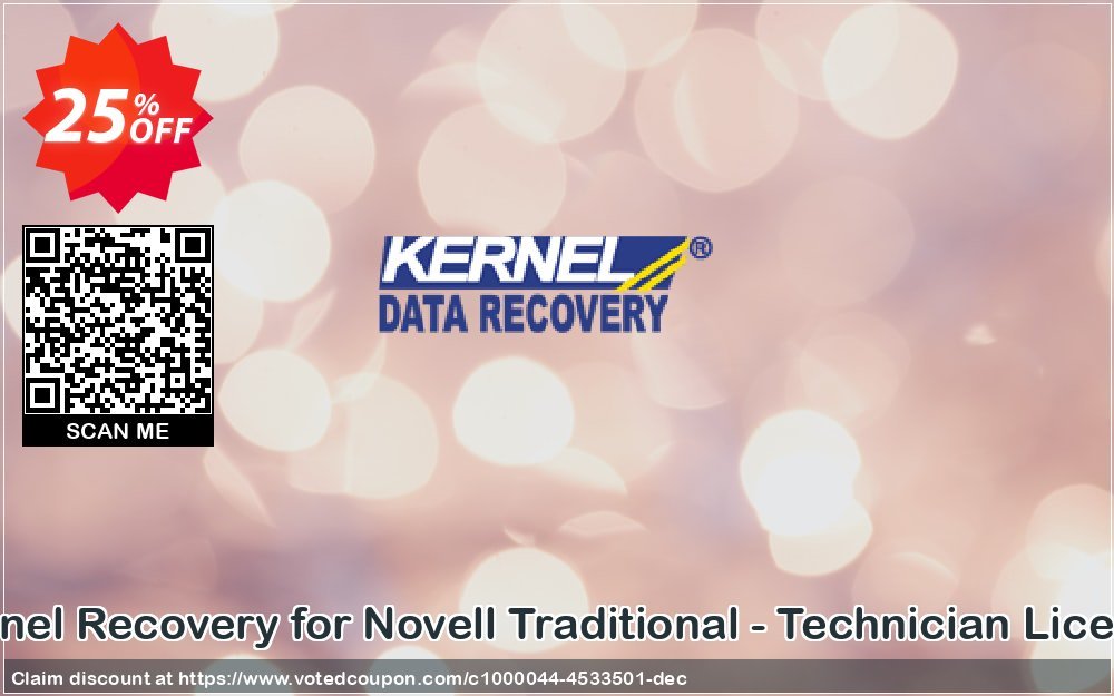 Kernel Recovery for Novell Traditional - Technician Plan Coupon, discount Kernel Recovery for Novell Traditional - Technician License special offer code 2024. Promotion: special offer code of Kernel Recovery for Novell Traditional - Technician License 2024