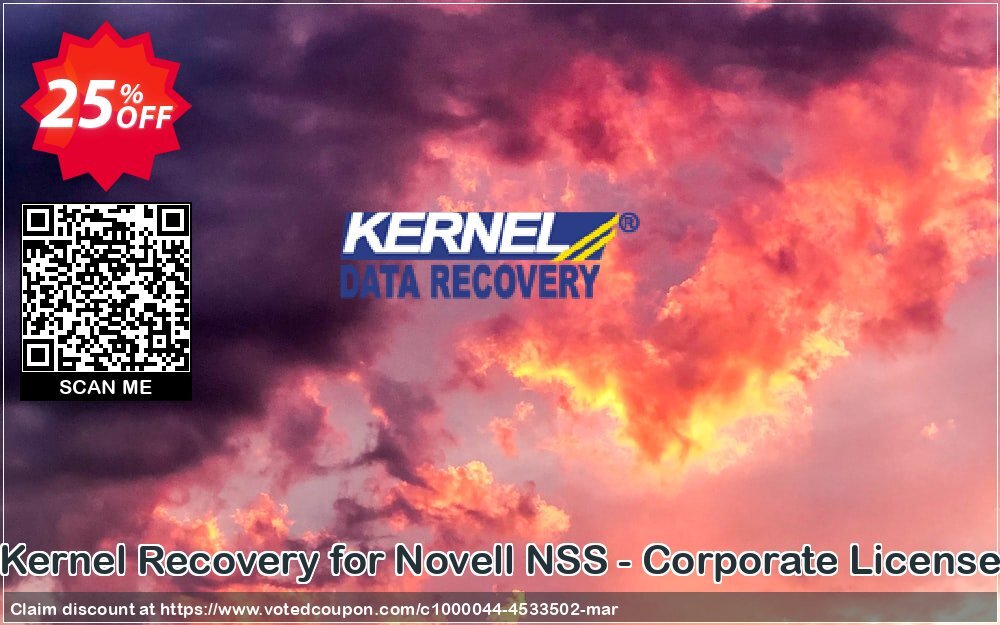 Kernel Recovery for Novell NSS - Corporate Plan Coupon, discount Kernel Recovery for Novell NSS - Corporate License exclusive discount code 2024. Promotion: exclusive discount code of Kernel Recovery for Novell NSS - Corporate License 2024