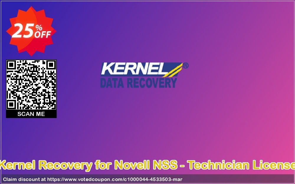 Kernel Recovery for Novell NSS - Technician Plan Coupon Code Apr 2024, 25% OFF - VotedCoupon