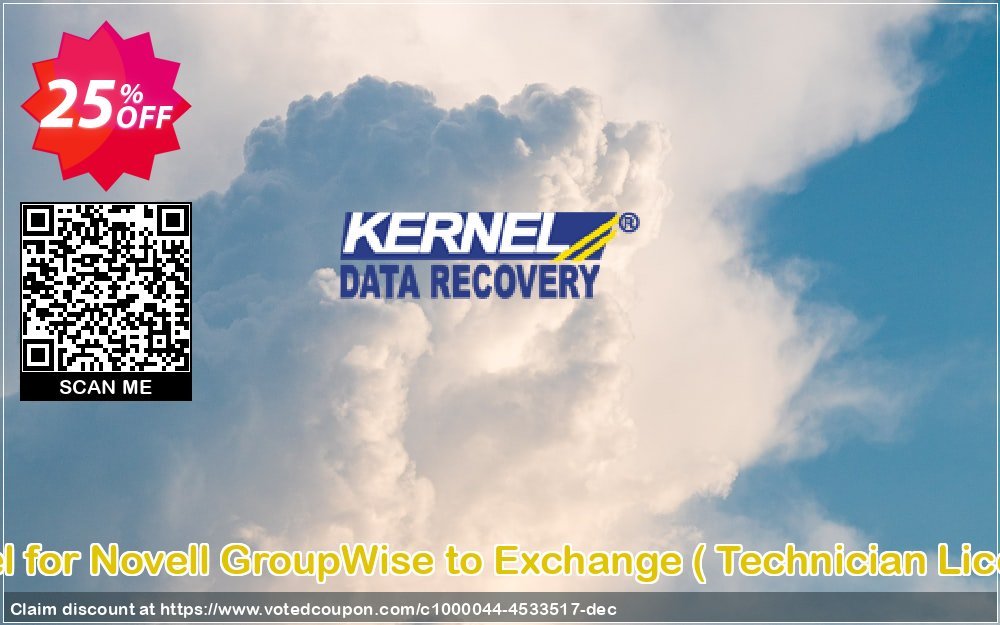 Kernel for Novell GroupWise to Exchange,  Technician Plan   Coupon, discount Kernel for Novell GroupWise to Exchange ( Technician License ) awful promo code 2024. Promotion: awful promo code of Kernel for Novell GroupWise to Exchange ( Technician License ) 2024