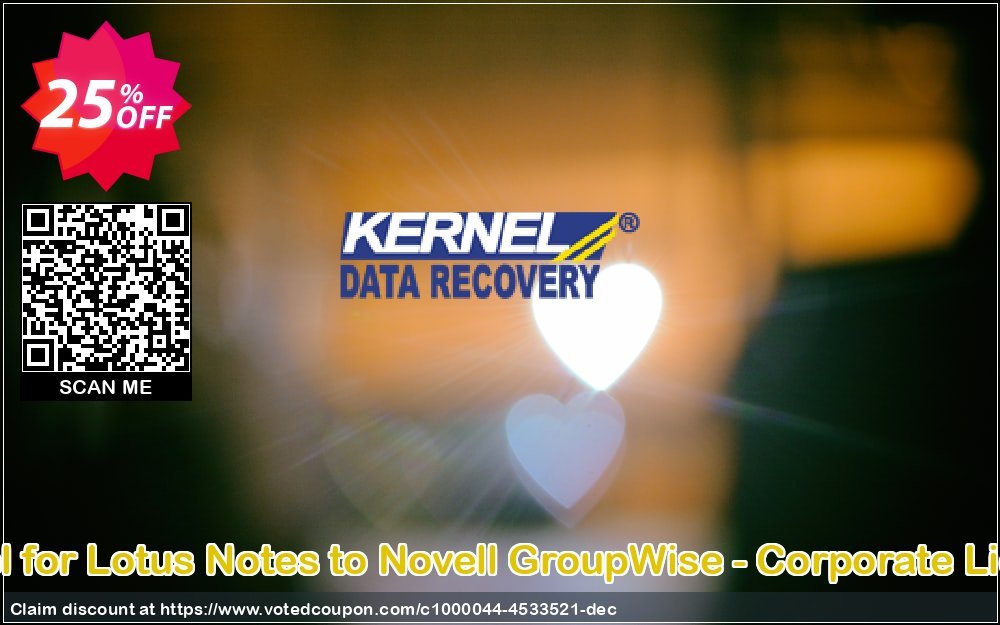 Kernel for Lotus Notes to Novell GroupWise - Corporate Plan Coupon Code Apr 2024, 25% OFF - VotedCoupon