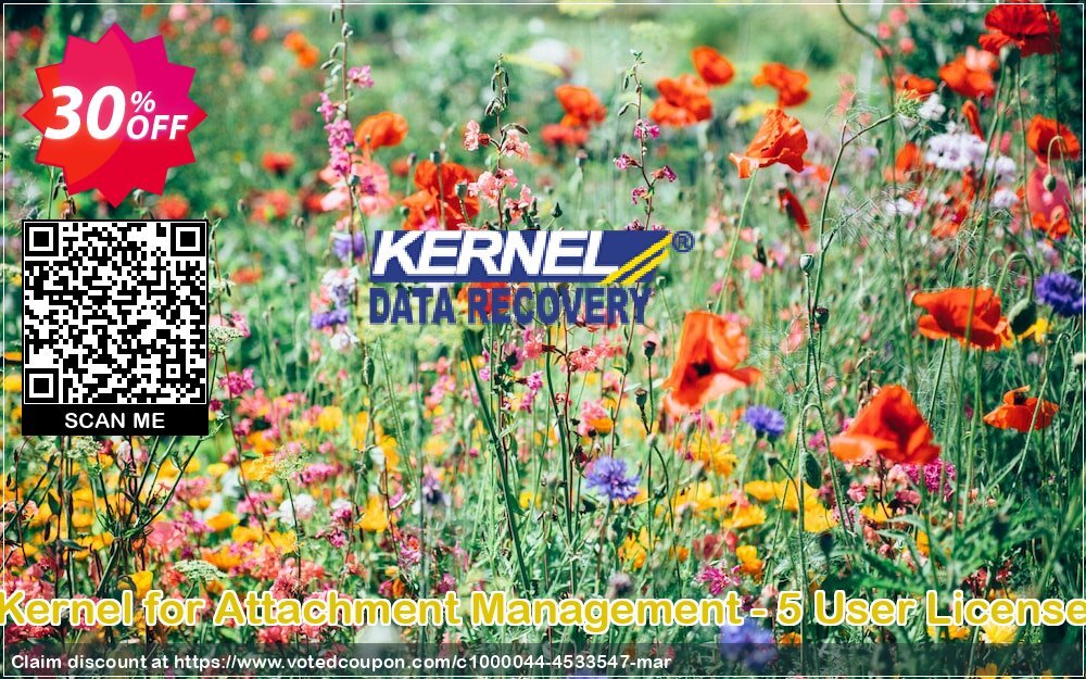 Kernel for Attachment Management - 5 User Plan Coupon, discount Kernel for Attachment Management - 5 User License special promotions code 2024. Promotion: special promotions code of Kernel for Attachment Management - 5 User License 2024