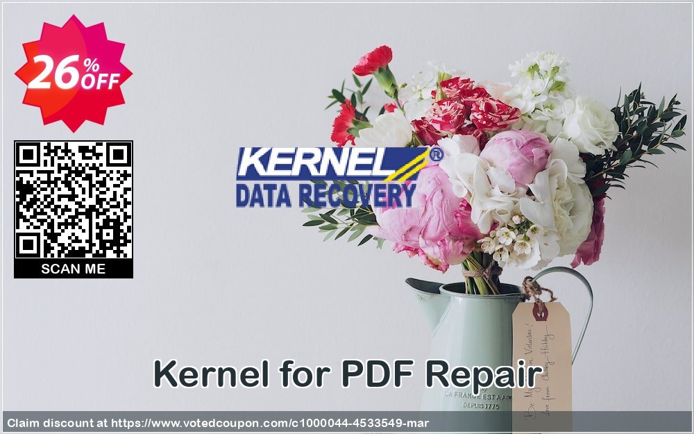 Kernel for PDF Repair Coupon, discount Kernel for PDF Repair awesome deals code 2024. Promotion: awesome deals code of Kernel for PDF Repair 2024