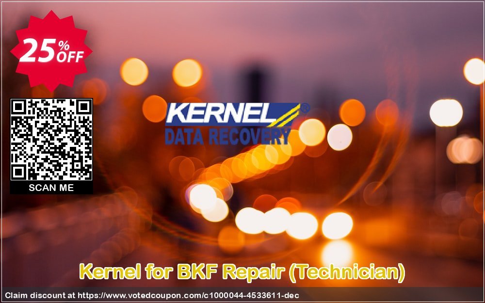 Kernel for BKF Repair, Technician  Coupon, discount Kernel Recovery for BKF - Technician License amazing sales code 2023. Promotion: amazing sales code of Kernel Recovery for BKF - Technician License 2023
