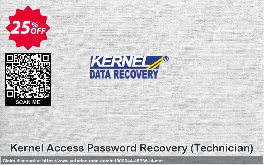 Kernel Access Password Recovery, Technician  Coupon, discount Kernel Access Password Recovery - Technician License big discount code 2024. Promotion: big discount code of Kernel Access Password Recovery - Technician License 2024