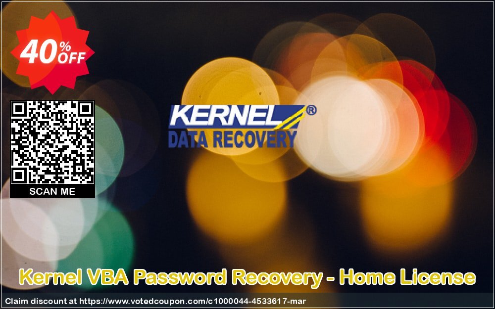 Kernel VBA Password Recovery - Home Plan Coupon, discount Kernel VBA Password Recovery - Home License exclusive promotions code 2024. Promotion: exclusive promotions code of Kernel VBA Password Recovery - Home License 2024