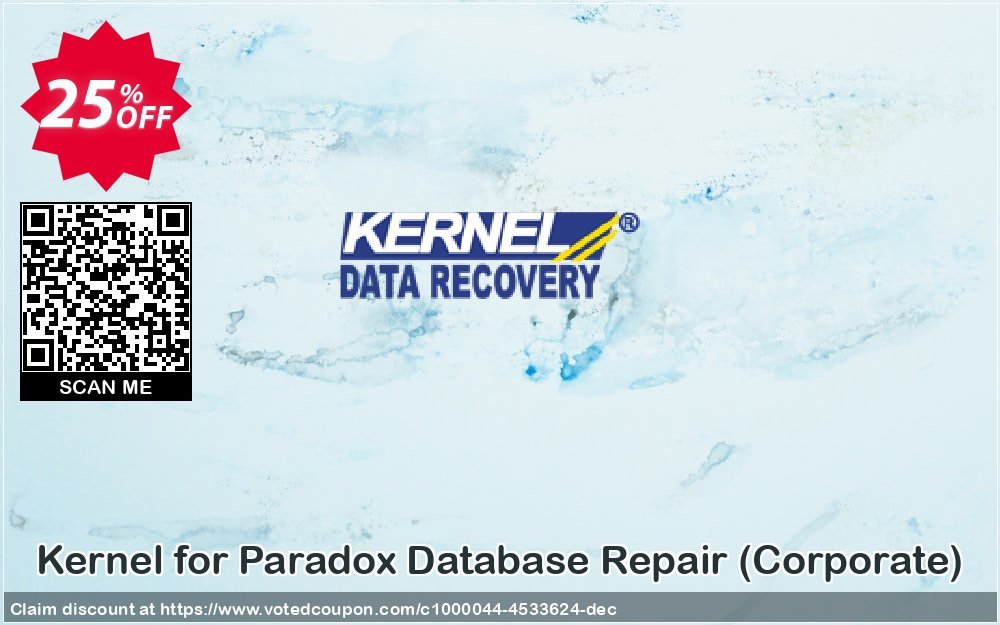 Kernel for Paradox Database Repair, Corporate  Coupon, discount Kernel Recovery for Paradox - Corporate License stirring promotions code 2024. Promotion: stirring promotions code of Kernel Recovery for Paradox - Corporate License 2024