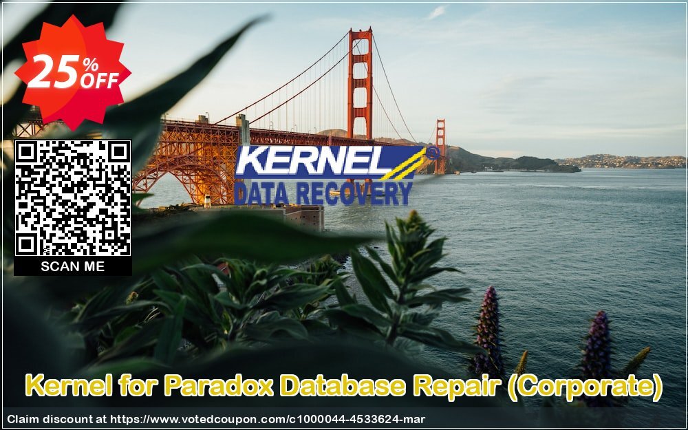 Kernel for Paradox Database Repair, Corporate  Coupon Code Apr 2024, 25% OFF - VotedCoupon