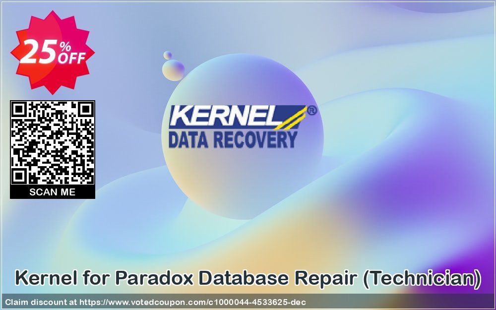 Kernel for Paradox Database Repair, Technician  Coupon, discount Kernel Recovery for Paradox - Technician License impressive sales code 2024. Promotion: impressive sales code of Kernel Recovery for Paradox - Technician License 2024