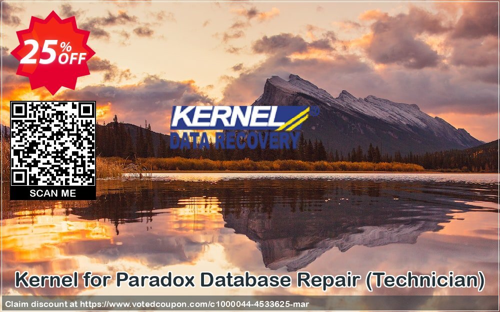 Kernel for Paradox Database Repair, Technician  Coupon Code Apr 2024, 25% OFF - VotedCoupon