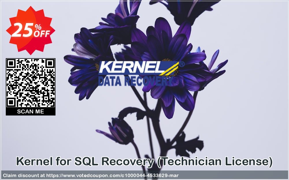 Kernel for SQL Recovery, Technician Plan  Coupon, discount Kernel Recovery for SQL - Technician License excellent promo code 2024. Promotion: excellent promo code of Kernel Recovery for SQL - Technician License 2024