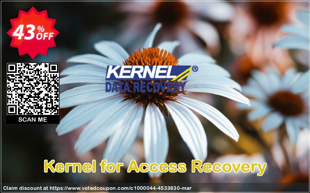 Kernel for Access Recovery Coupon, discount Kernel Recovery for Access - Home License marvelous discounts code 2024. Promotion: marvelous discounts code of Kernel Recovery for Access - Home License 2024