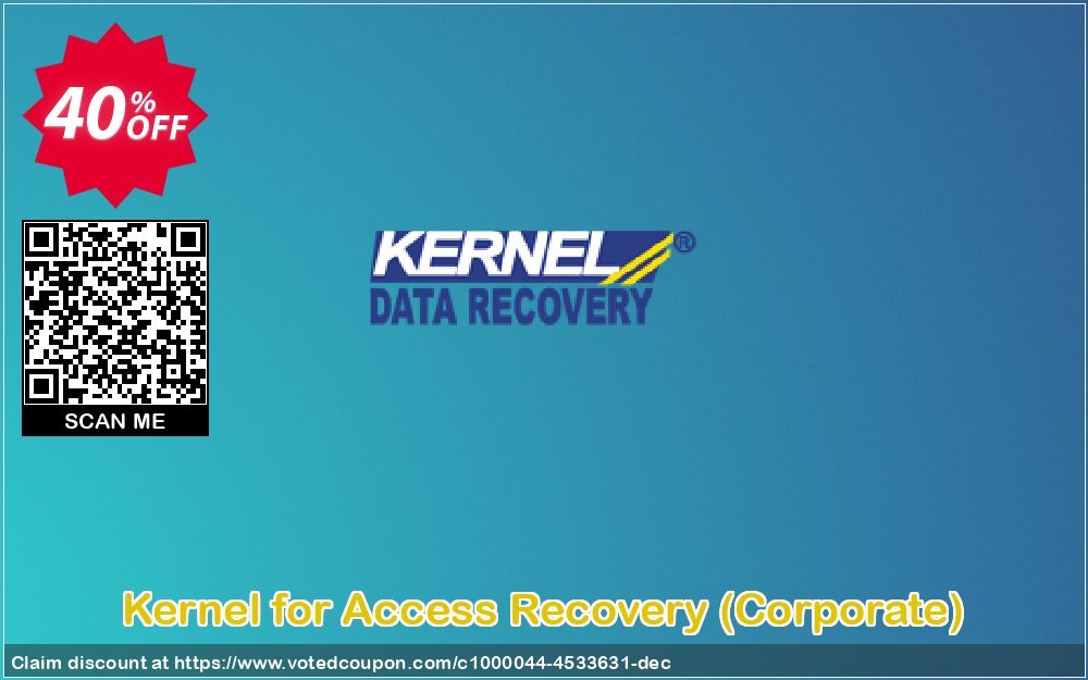 Get 40% OFF Kernel for Access Recovery, Corporate Coupon