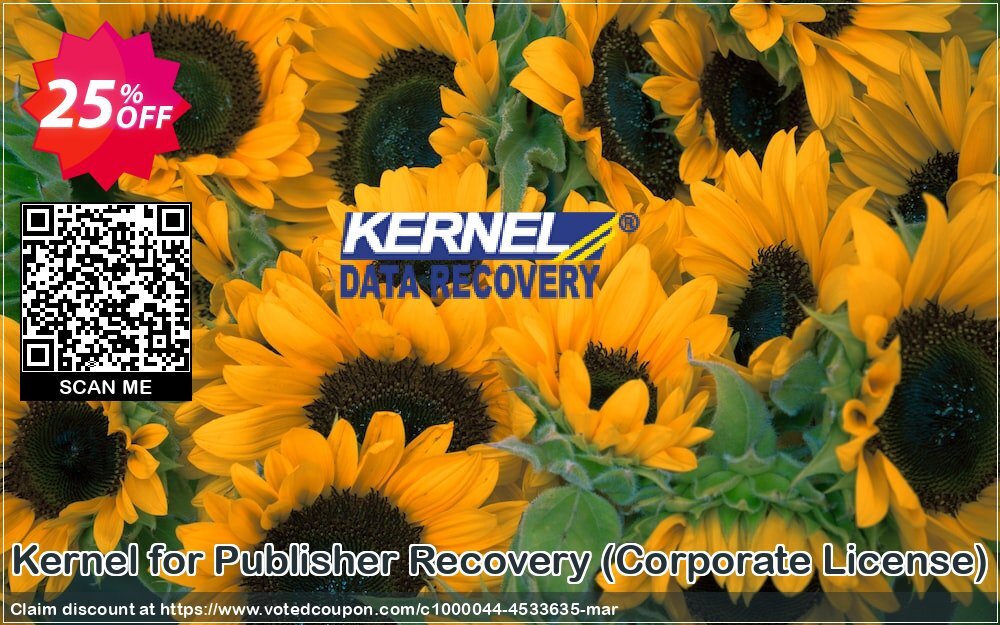 Kernel for Publisher Recovery, Corporate Plan  Coupon, discount Kernel Recovery for Publisher - Corporate License super discount code 2024. Promotion: super discount code of Kernel Recovery for Publisher - Corporate License 2024