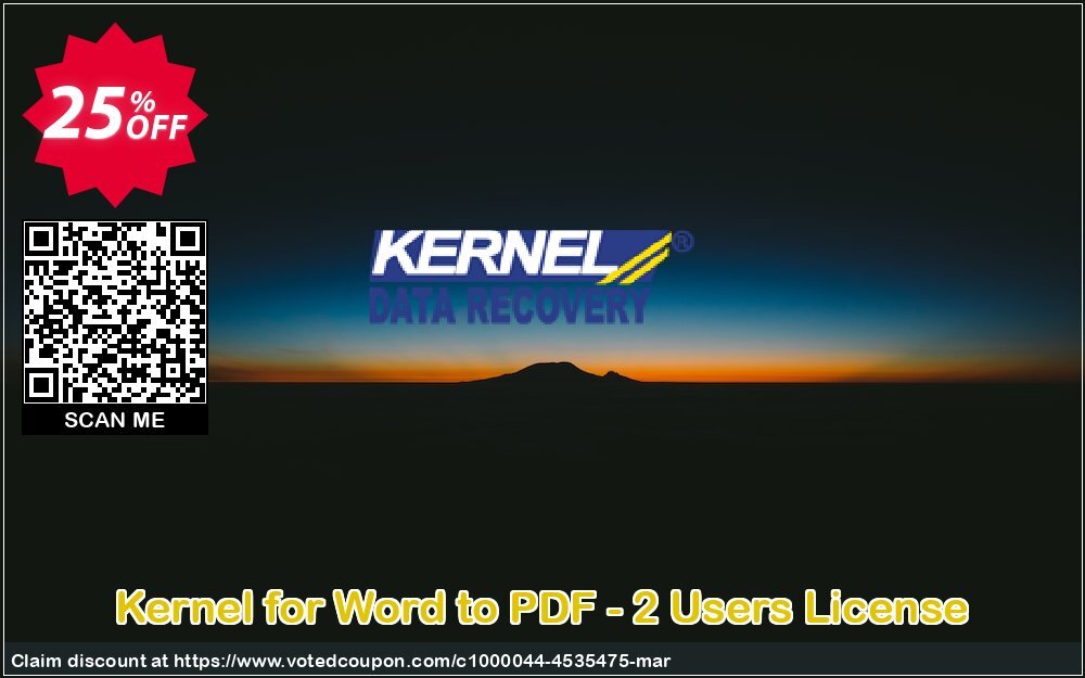 Kernel for Word to PDF - 2 Users Plan Coupon Code May 2024, 25% OFF - VotedCoupon