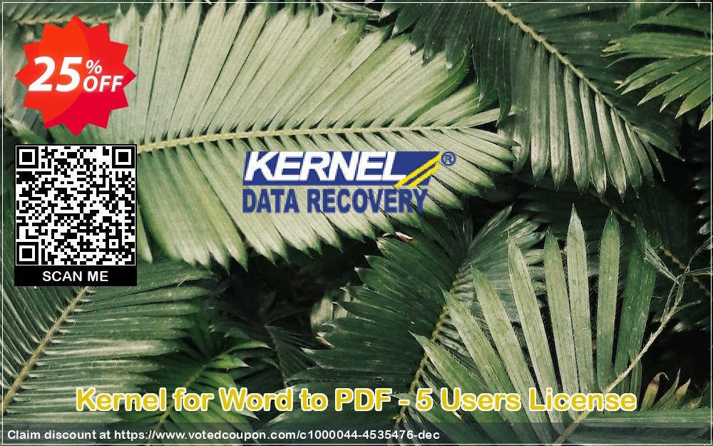 Kernel for Word to PDF - 5 Users Plan Coupon Code Apr 2024, 25% OFF - VotedCoupon