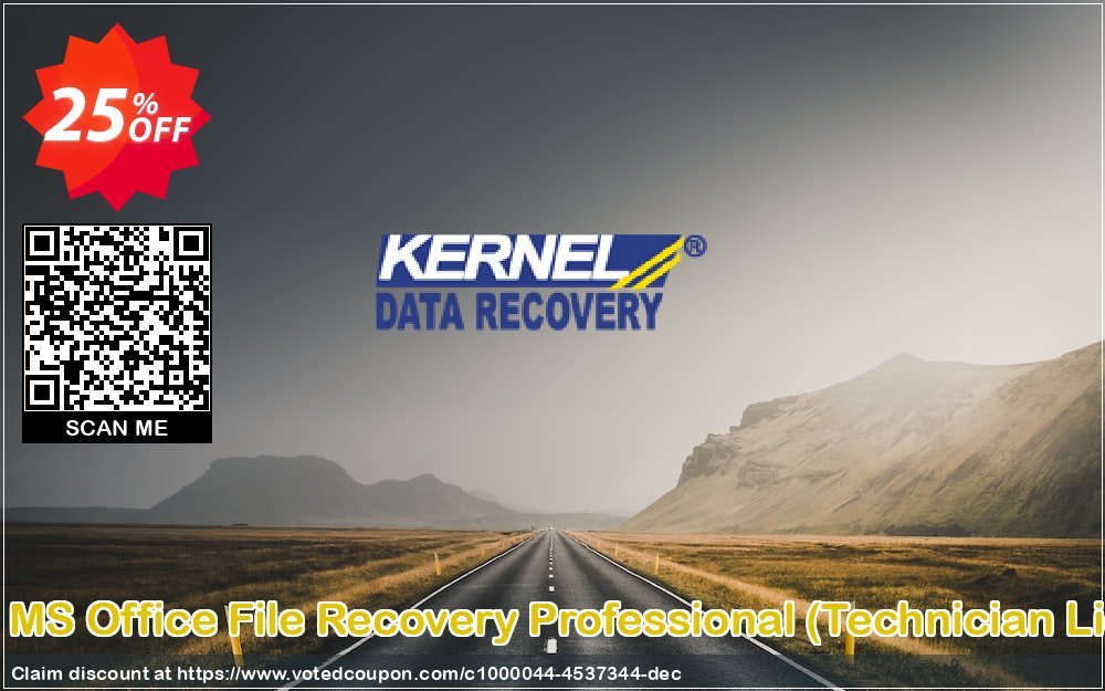 Kernel MS Office File Recovery Professional, Technician Plan  Coupon Code Jun 2024, 25% OFF - VotedCoupon