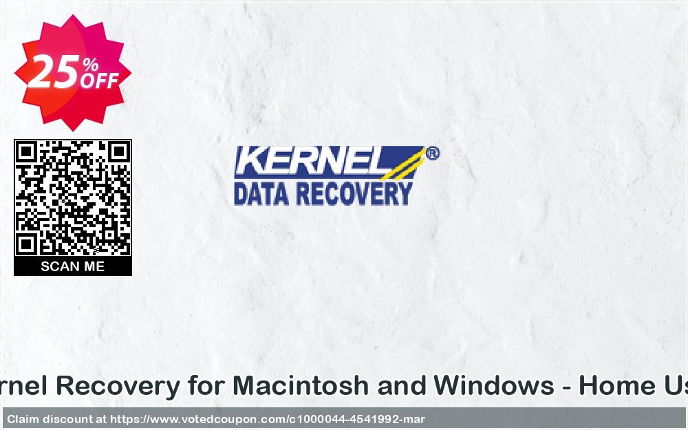 Kernel Recovery for MACintosh and WINDOWS - Home User Coupon Code May 2024, 25% OFF - VotedCoupon