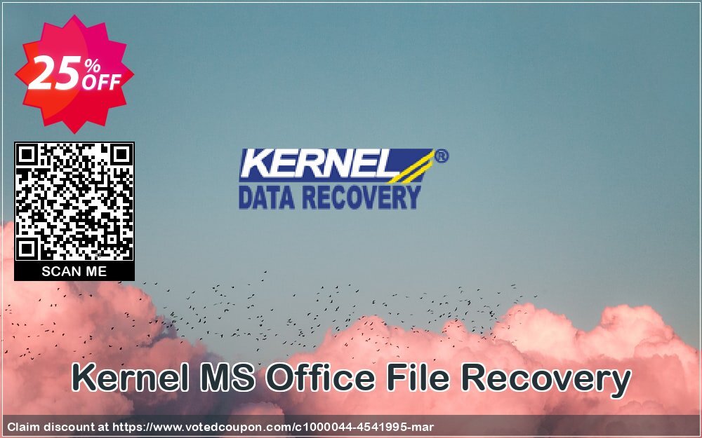 Kernel MS Office File Recovery Coupon, discount Kernel Recovery for MS Office Repair (Basic) imposing discounts code 2024. Promotion: imposing discounts code of Kernel Recovery for MS Office Repair (Basic) 2024