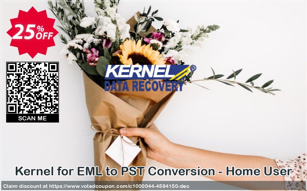 Kernel for EML to PST Conversion - Home User Coupon, discount Kernel for EML to PST Conversion - Home User big discount code 2024. Promotion: big discount code of Kernel for EML to PST Conversion - Home User 2024