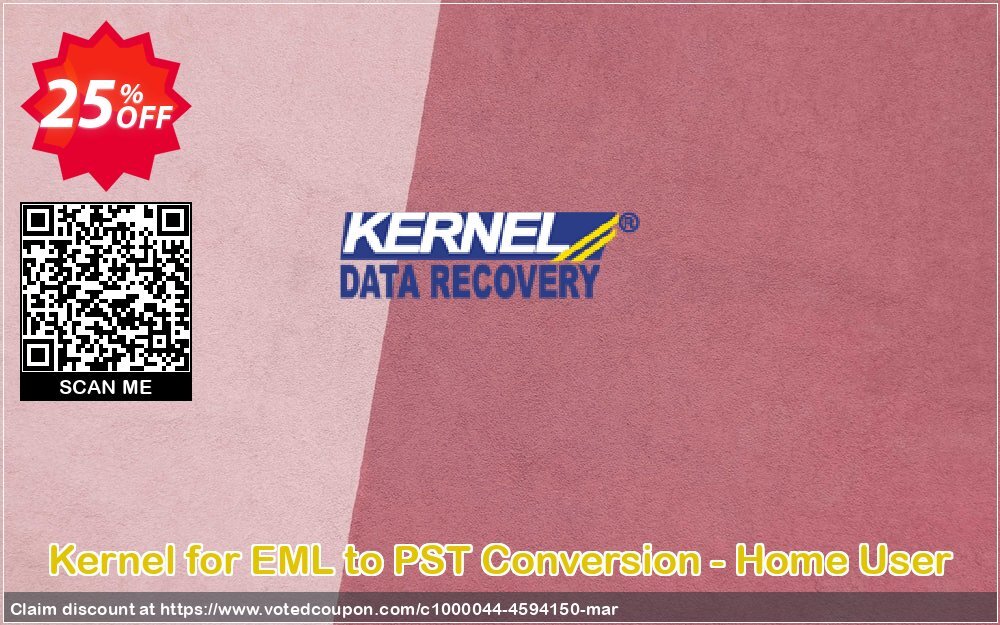 Kernel for EML to PST Conversion - Home User Coupon Code May 2024, 25% OFF - VotedCoupon