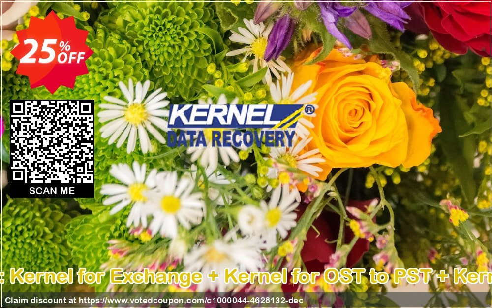 Kernel Bundle: Kernel for Exchange + Kernel for OST to PST + Kernel for Outlook voted-on promotion codes