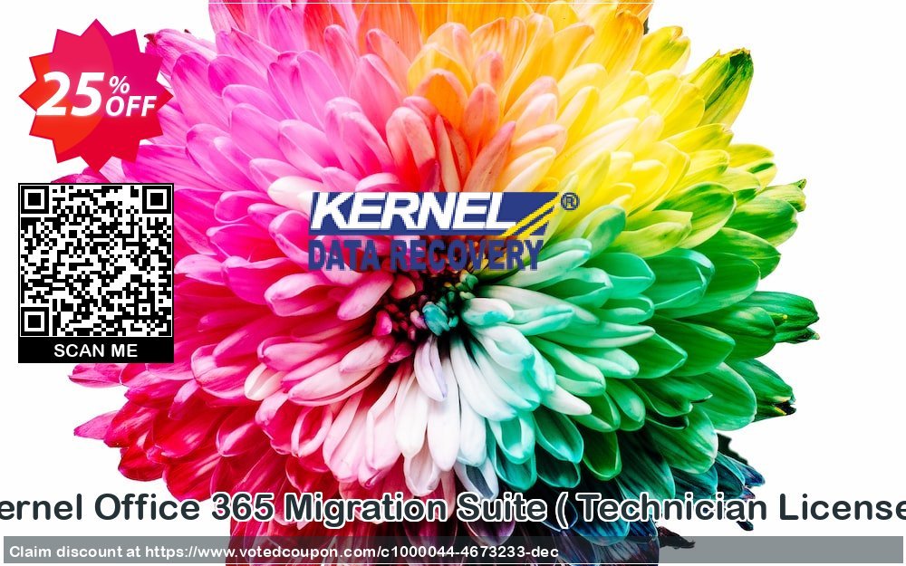 Kernel Office 365 Migration Suite,  Technician Plan   Coupon Code Apr 2024, 25% OFF - VotedCoupon