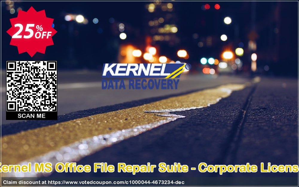 Kernel MS Office File Repair Suite - Corporate Plan Coupon, discount Kernel MS Office File Repair Suite - Corporate License stirring deals code 2024. Promotion: stirring deals code of Kernel MS Office File Repair Suite - Corporate License 2024