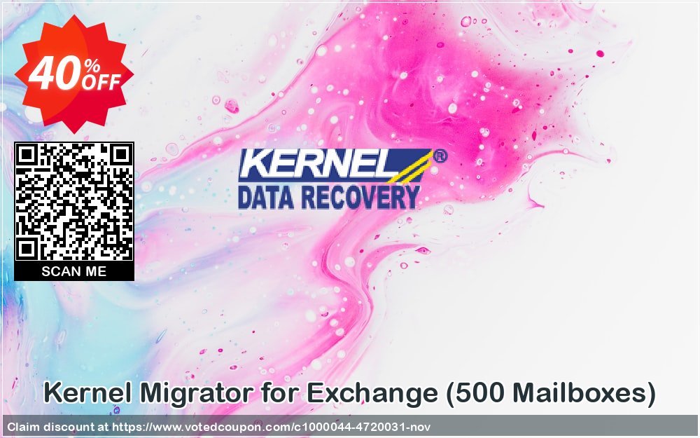 Kernel Migrator for Exchange, 500 Mailboxes  Coupon, discount Kernel Migrator for Exchange ( 251 - 500 Mailboxes ) Big deals code 2024. Promotion: Big deals code of Kernel Migrator for Exchange ( 251 - 500 Mailboxes ) 2024